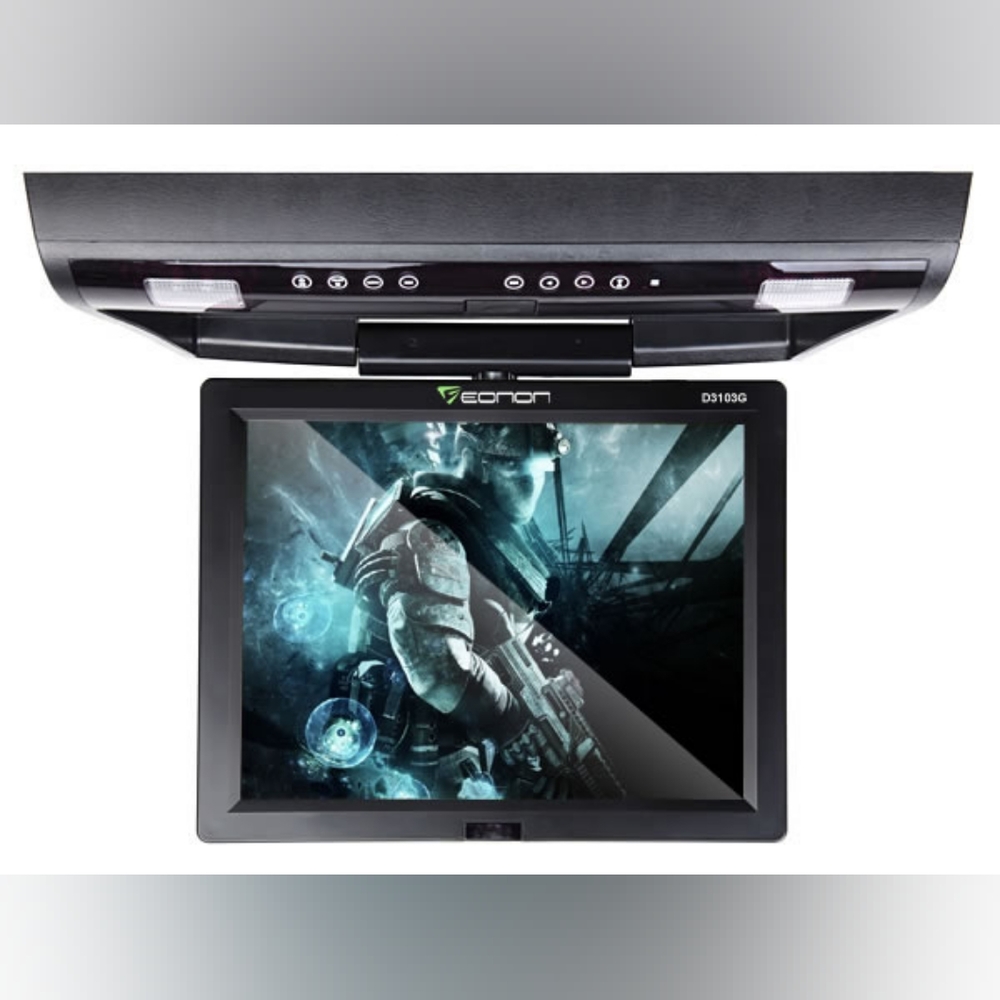 15 Inch Digital Screen Touch Button Flip Down Car DVD Player